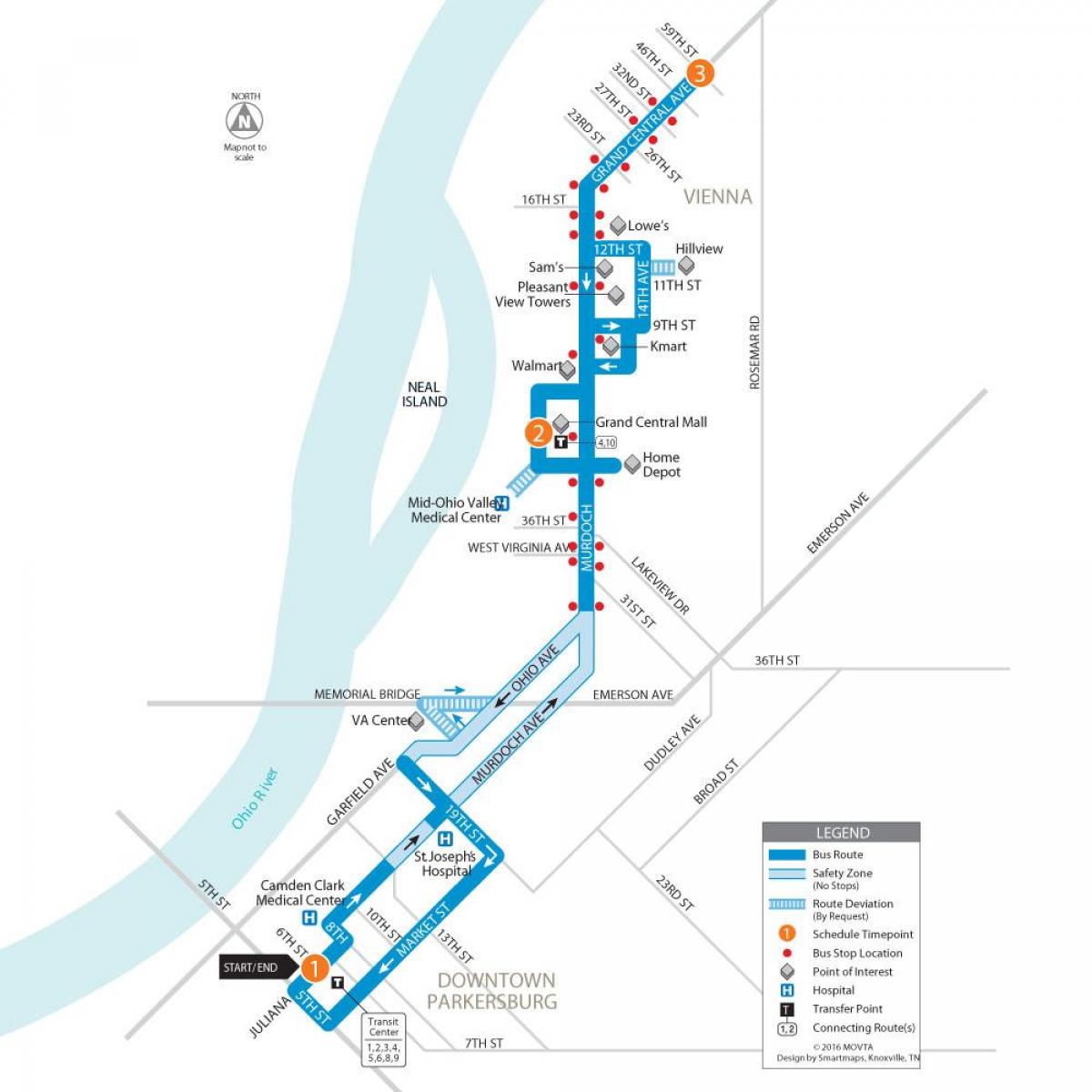 Viyana otobüs hatları haritası