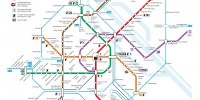 Avusturya Viyana metro haritası