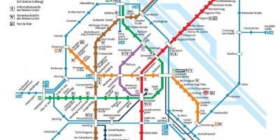 Viyana metro haritası tam boyut