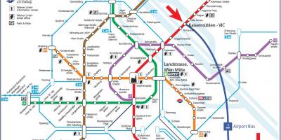 Viyana - tren haritası 