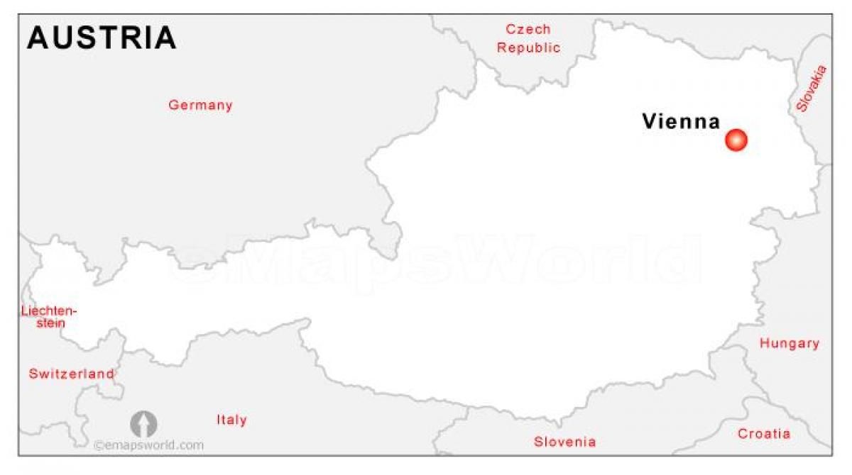 Avusturya başkenti haritası 