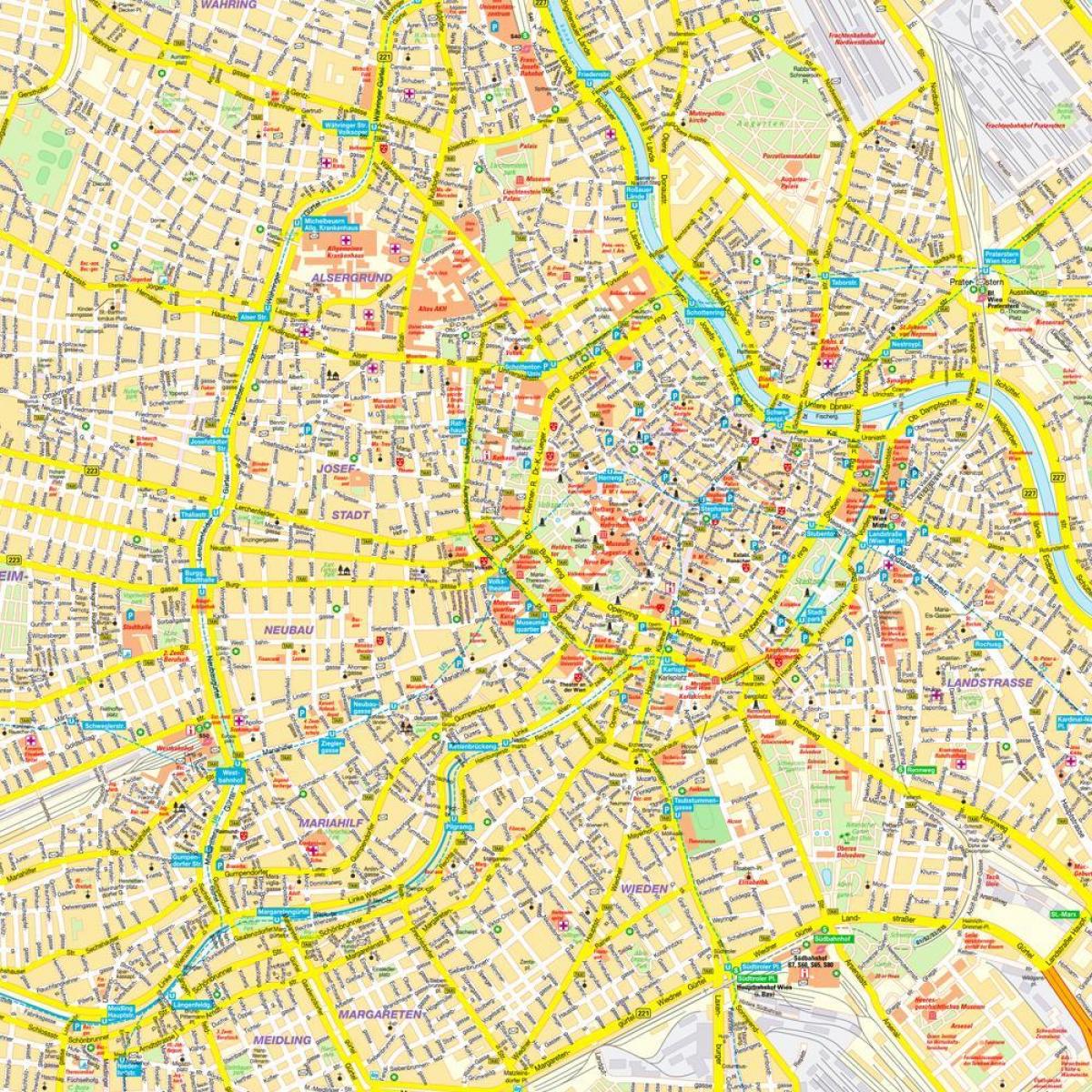 Viyana şehir haritası