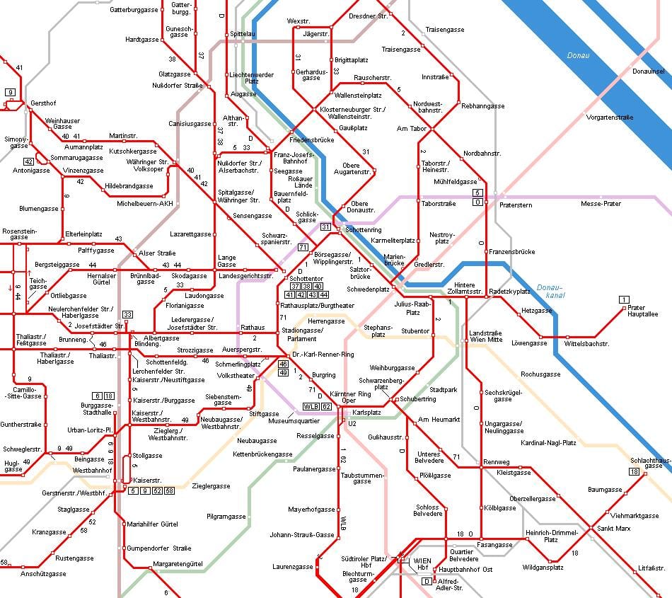 Viyana Avusturya tramvay göster