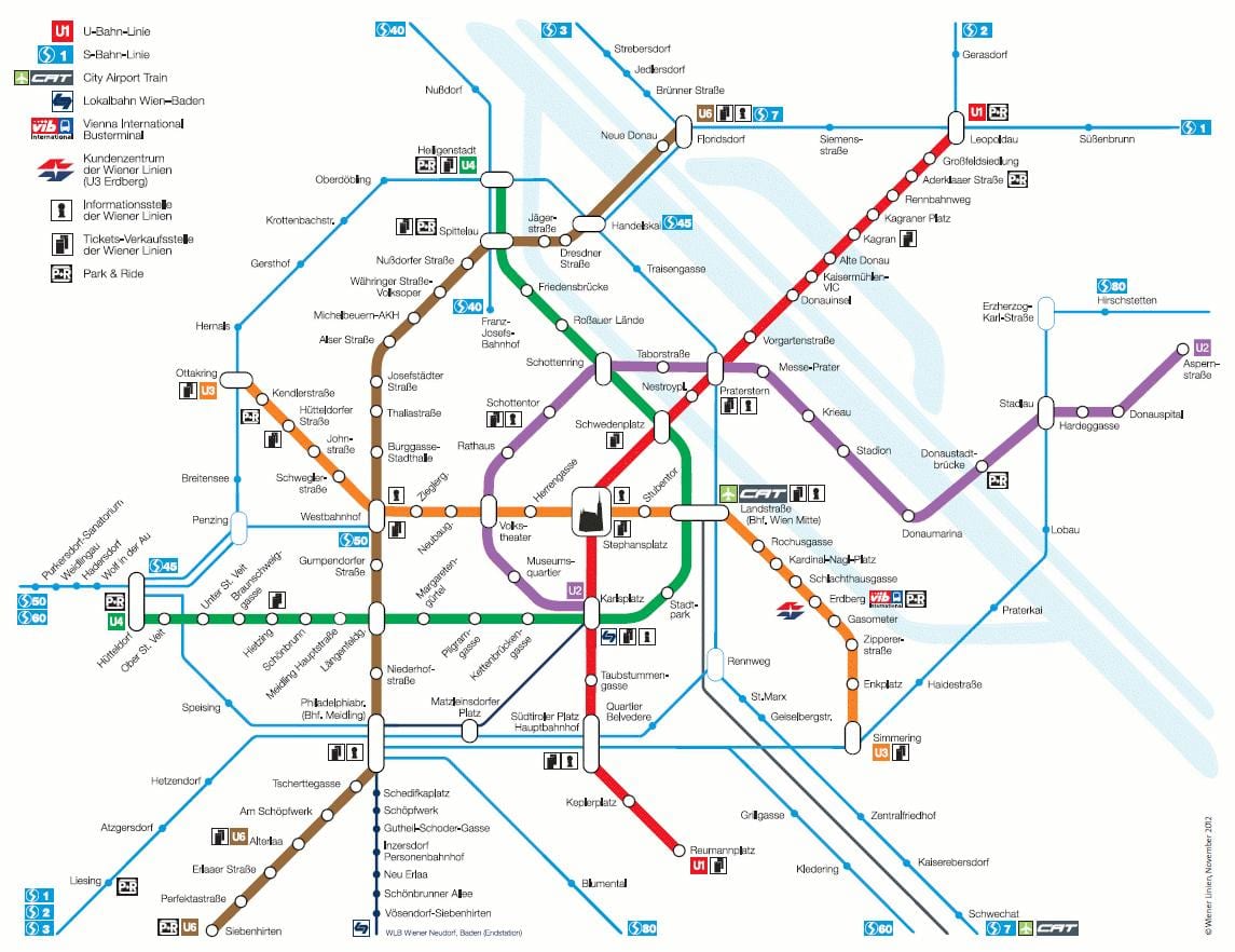 Wien, s-bahn göster