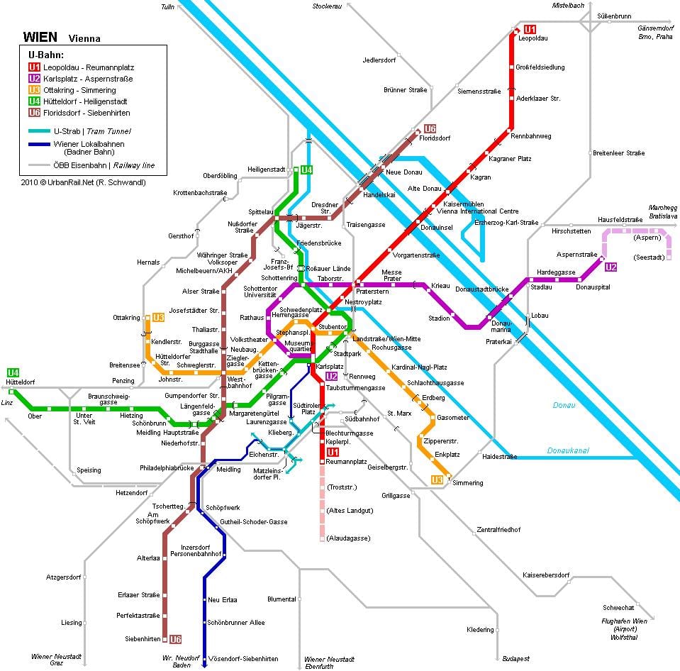 Wien, s-bahn göster