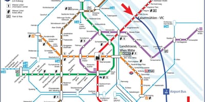 Wien otobüs harita