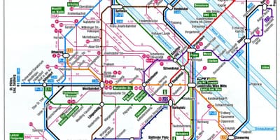 Viyana haritası Avusturya tren