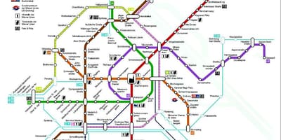 Viyana metro İstasyonu haritası