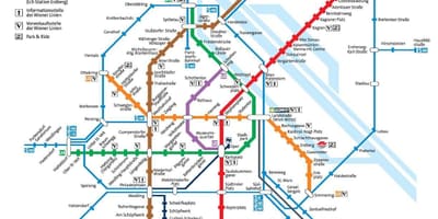 Avusturya Viyana metro haritası