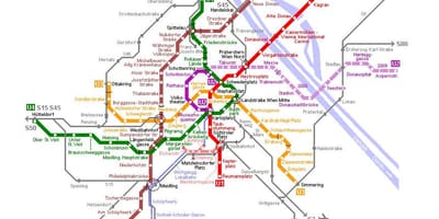 Viyana tramvay haritası 