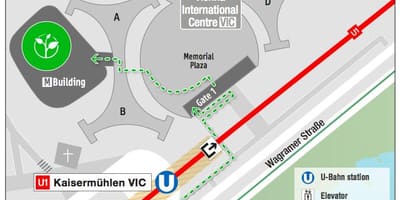 Viyana uluslararası merkezi haritası 